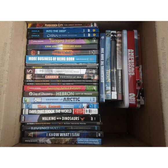 Lot of 28 DOCUMENTARIES CLASSICSDVD MOVIES amazing titles🍉❤ trl1/#117